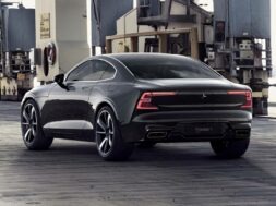 Polestar 1 black exterior, on location