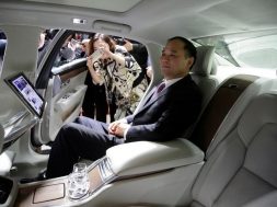 Li Shufu, founder and chairman of Zhejiang Geely Holding Group attends the Volvo’s S90 news conference in Shanghai