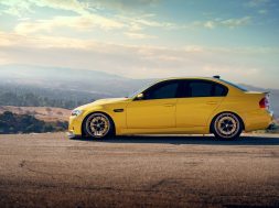 Yellow BMW M3 Nature Background Desktop Wallpaper