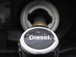 A fuel nozzle is seen at a gas station in Berlin