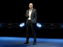 Mercedes Benz Chair Zetsche introduces new Mercedes-Benz E-Class at reception prior to opening of the North American International Auto Show in Detroit