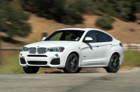 2015-BMW-X4-xDrive35i-front-three-quarter-in-motion-02