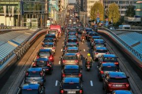 Heavy traffic in Brussels ahead of EU’s decision on position for the upcoming UN Climate Summit COP24, Belgium – 08 Oct 2018