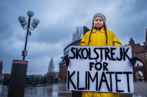 Swedish teenager Greta Thunberg during her Friday climate change protest, Stockholm, Sweden – 30 Nov 2018