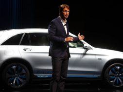 Kaellenius, a board member of Daimler AG presents the new Mercedes GLC F-CELL during the Frankfurt Motor Show (IAA) in Frankfurt