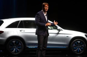 Kaellenius, a board member of Daimler AG presents the new Mercedes GLC F-CELL during the Frankfurt Motor Show (IAA) in Frankfurt