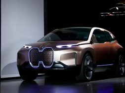 FILE PHOTO: The BMW iNEXT electric autonomous concept car is introduced during a BMW press conference at the Los Angeles Auto Show in Los Angeles