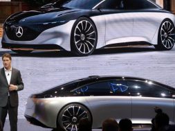 FILE PHOTO: Ola Kaellenius, Chairman of the Board of Management of Daimler AG, speaks at a media event during the Guangzhou auto show in Guangzhou