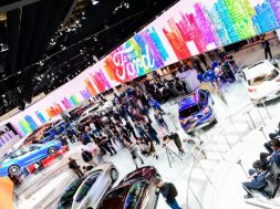 Media and guests visit the Ford stand at Auto China 2018-01