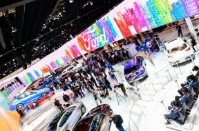 Media and guests visit the Ford stand at Auto China 2018-01