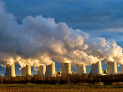 The setting sun illuminates cooling towers of a brown coal power station of the power company Vattenfall in Jaenschwalde, Germany, 15 December 2011. The power station is the biggest of its kind with an output of 3.000 megawatt, according to Vattenfall. 90