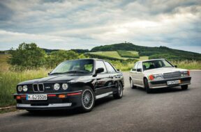 Mercedes-Benz-190E-2-3-16-BMW-M3-front-three-quarters-21