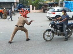 Coronavirus-cops-get-creative-india