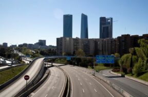 Pollution drops at 56 per cent during lockdown in Madrid, Spain – 26 Mar 2020