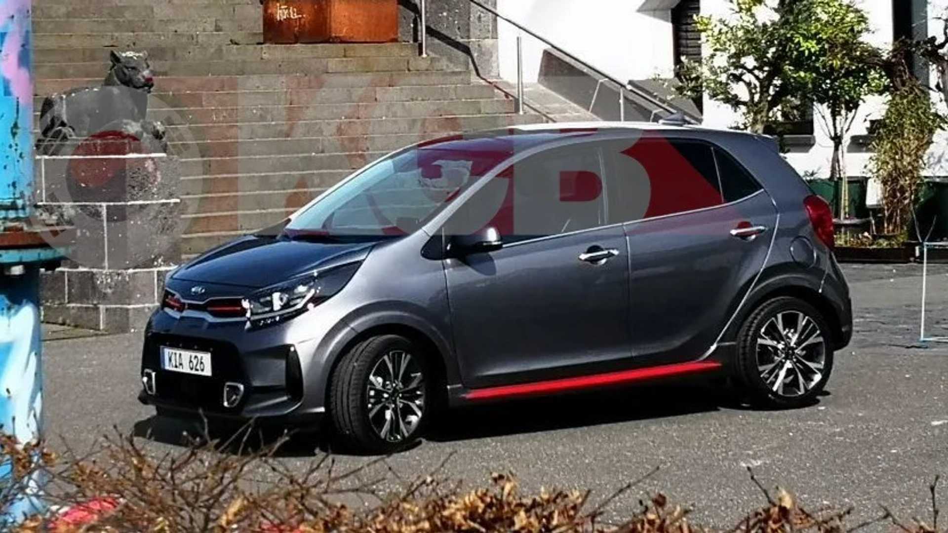 2021 kia picanto facelift spied without camo