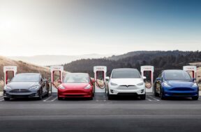 Tesla Supercharger Charging