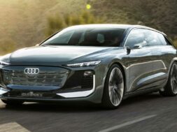 audi-a6-avant-e-tron-concept-front-angled-on-road-sun