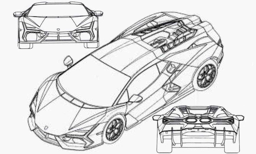 Lamborghini lp640 Blueprints