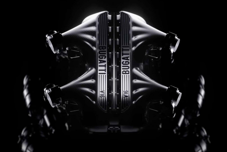Ogromni Bugattijev V16 motor biće atmosferski, potpomognut elektromotorima