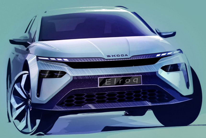 Električni krosover Škoda Elroq (opet) prikazan na crtežima