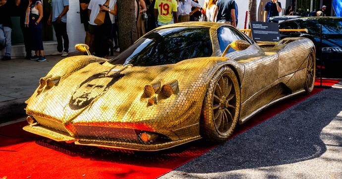 Pagani Zonda napravljena od novčića