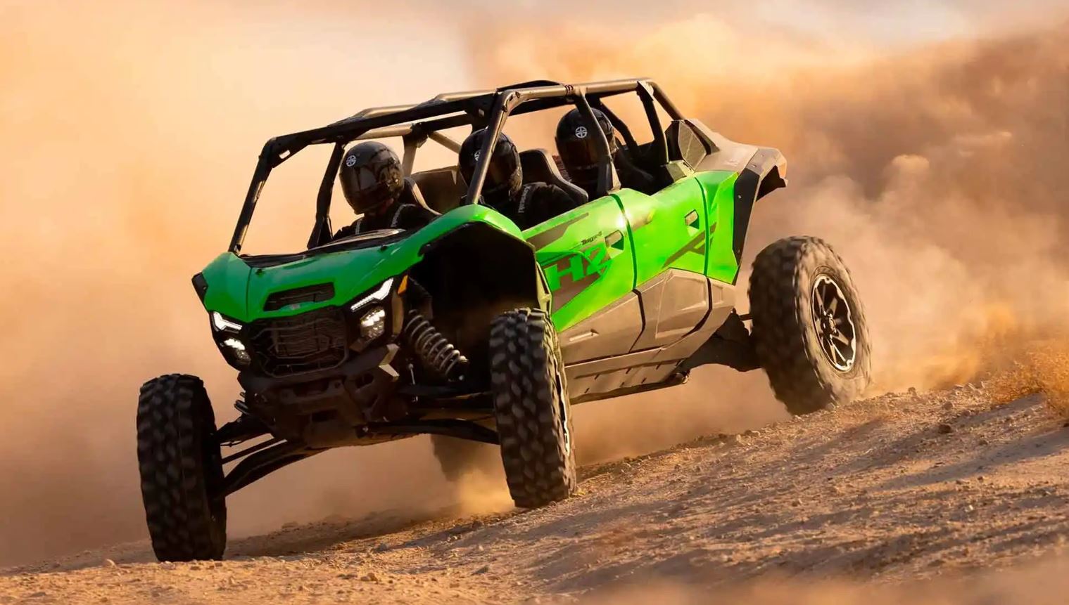 Kawasaki Teryx 4 H2 sa kompresorom i pogonom na sve točkove, 250 KS i automatikom